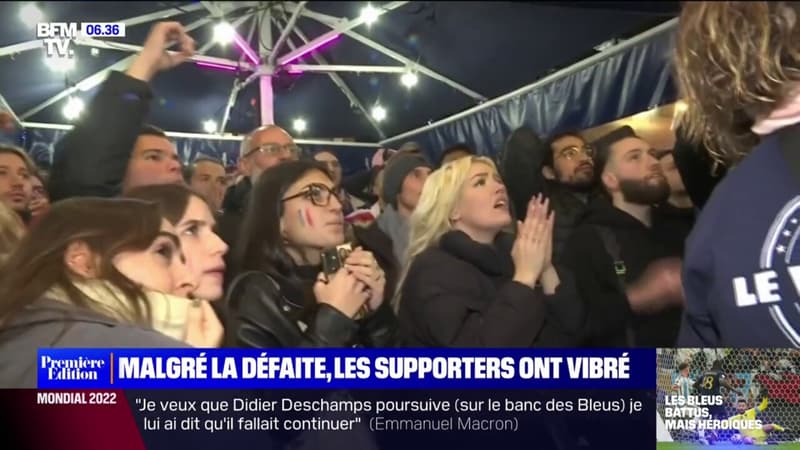 Mondial 2022: malgré la défaite, la fierté des supporters français