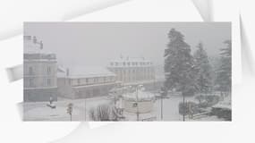 Des chutes de neige à Briançon.