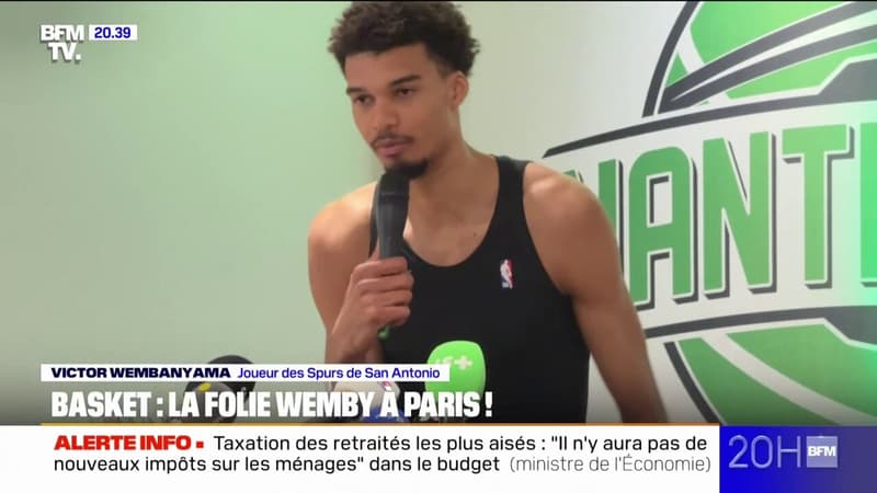 Basket: la folie Wembanyama à Paris