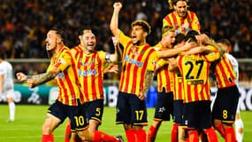 Valentin Gendrey (numéro 17) avec Lecce