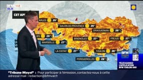 Météo Sud: du plein soleil malgré des risques d'averses dans l'arrière-pays, 28°C à Toulon et 27°C à Marseille