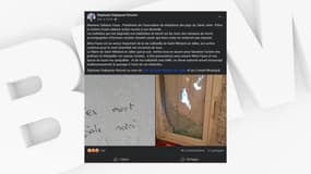 Le maire de Saint-Médard-en-Jalles (Gironde) a dénoncé sur Facebook les inscriptions racistes retrouvées devant le domicile d'une présidente d'association.