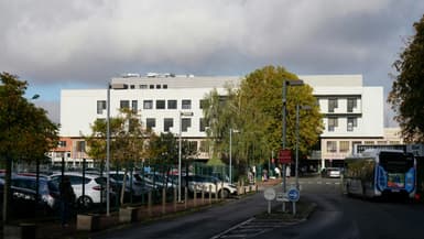 La maternité de l'hôpital Robert Ballanger, le 22 octobre 2024 à Aulnay-sous-Bois, en Seine-Saint-Denis, où Santiago, un nourrisson de 17 jours, a été enlevé par ses parents