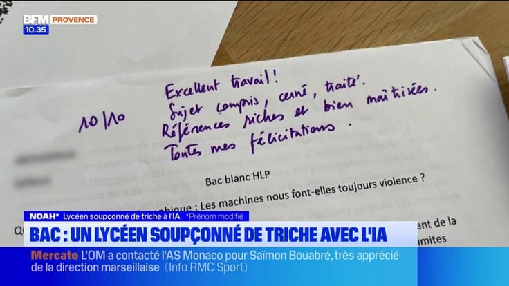 Bac : un lycéen soupçonné de triche avec l'IA