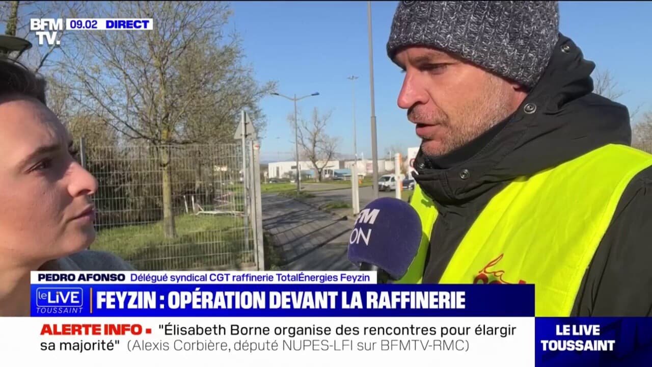 l’opération de blocage de la raffinerie de Feyzin interrompue par les forces de l’ordre l’opération de blocage de la raffinerie de Feyzin interrompue par les forces de l’ordre