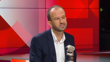 Manuel Bompard sur BFMTV-RMC le 25 septembre 2023.