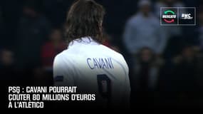 PSG : Cavani pourrait coûter 80 millions d'euros à l'Atlético