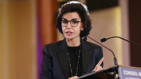 Rachida Dati le 22 janvier 2022 lors d'un discours à Paris.