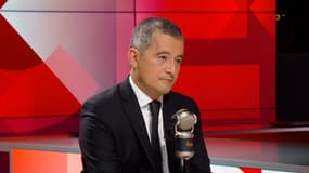 Le ministre de l'Intérieur, Gérald Darmanin, sur le plateau de BFMTV-RMC ce jeudi 21 septembre