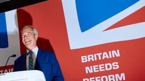 Nigel Farage à Londres le 10 juin 2024