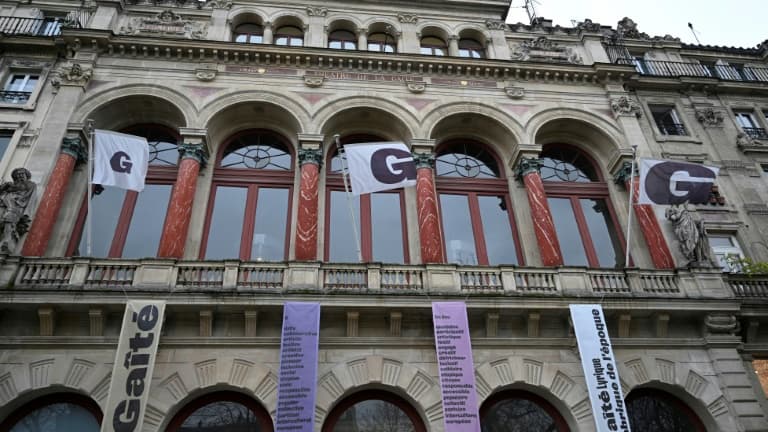 L'entrée de la Gaîté Lyrique occupée par 250 mineurs isolés, le 11 décembre 2024, à Paris (image d'illustration)