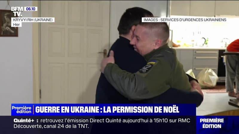 Guerre en Ukraine: malgré les bombardements incessants, certains soldats ont obtenu la permission pour passer Noël en famille