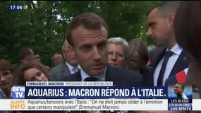 Aquarius : "Qui serais-je pour dire celui qui provoque ?" Emmanuel Macron répond à l'Italie