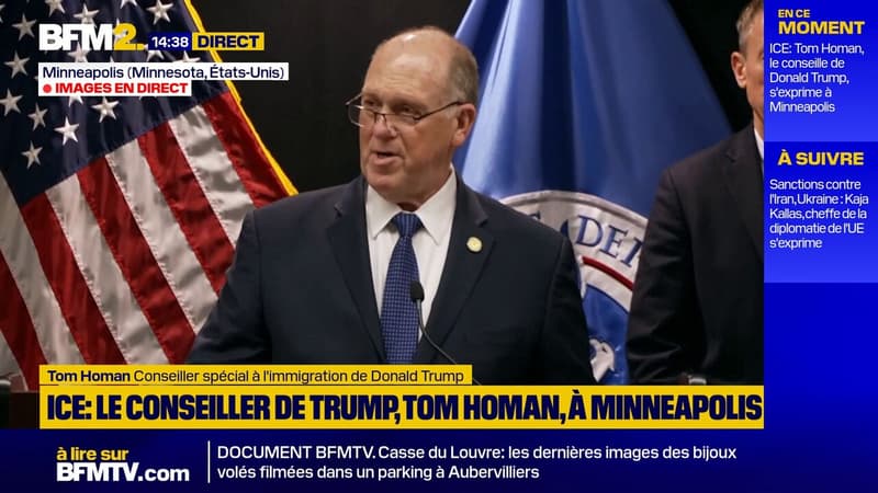 Minneapolis: Donald Trump "veut que cela soit résolu", dit le conseiller spécial à l'immigration