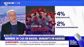 Nombre de cas en baisse, variant en hausse - 13/02