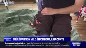 "Il y a eu deux détonations et ça s'est mis à brûler", témoigne Eric, grièvement blessé après l'explosion de la batterie de son vélo électrique