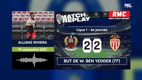 Nice 2-2 Monaco : Les deux équipes dos à dos après un derby spectaculaire (commentaires RMC)