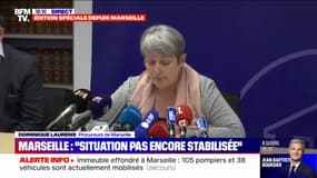 Immeuble effondré à Marseille: "La situation n'est pas encore stabilisée à cette heure", affirme la procureure Dominique Laurens