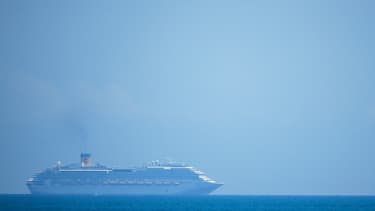 Le navire Costa Croisières au large de Miami, le 26 mars 2020.