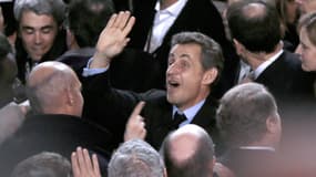 Nicolas Sarkozy au meeting de NKM