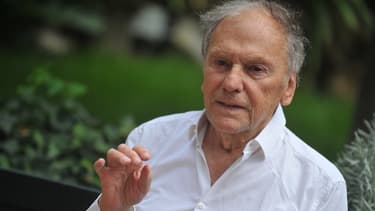 Jean-Louis Trintignant, le 9 octobre 2012, pendant la promotion d'"Amour", de Michael Haneke, avec Emmanuelle Riva.