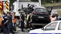 La voiture qui a percuté le véhicule de police à Villeneuve-d'Ascq