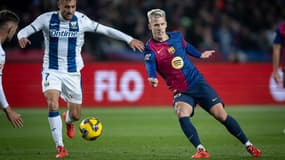 Dani Olmo lors du match Barça-Léganès (0-1, Liga), le 15 décembre 2024