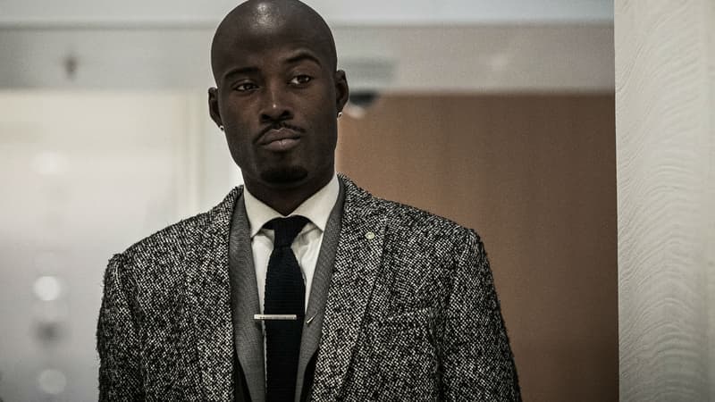 Nick Conrad ce mercredi avant son procès devant le tribunal correctionnel de Paris.