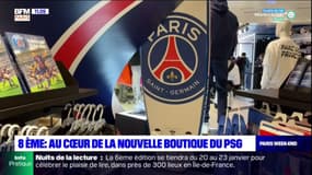 Paris: au cœur de la nouvelle boutique du PSG