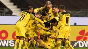 La joie de Dortmund le 8 janvier 2022, lors d'une folle remontada