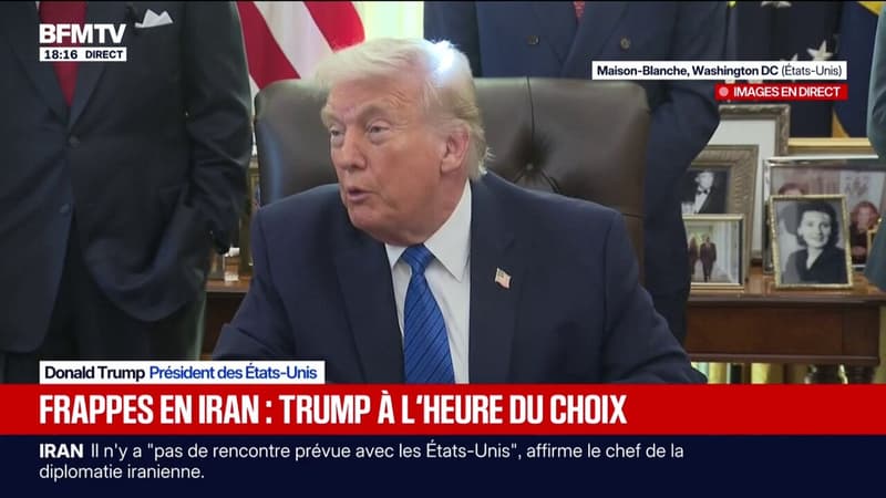 Iran: "Pas de date butoir" sur le retrait de l'armada, annonce Donald Trump
