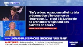 Complément d'Enquête sur Gérard Depardieu: "Je trouve curieux qu'une chaîne de service public diffuse un reportage à charge", affirme Nicole Trabaud