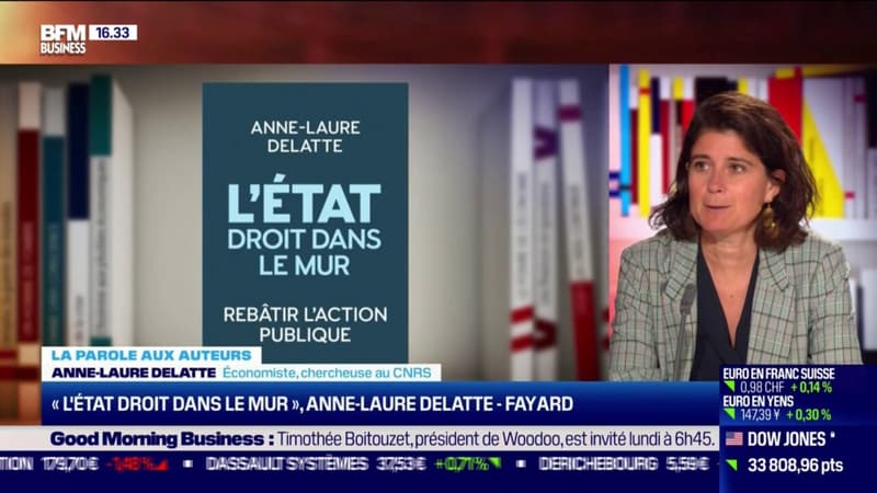 Anne-Laure Delatte, économiste et chercheuse au CNRS, constate dans son premier livre le rôle de l'État auprès des Français