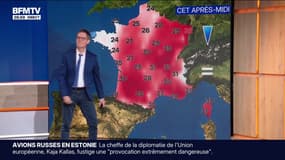 Des perturbations sur une grande partie ouest du pays et un temps dégagé à l'est, des températures agréables sur l'ensemble du territoire