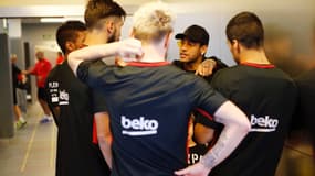 Neymar en visite au Barça