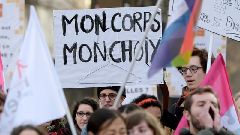 Manifestation pour l'avortement à Paris en 2015