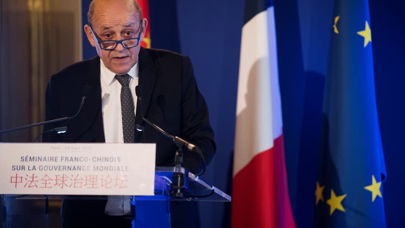 Le ministre de l'Europe et des Affaires étrangères, Jean-Yves Le Drian, en mars 2019