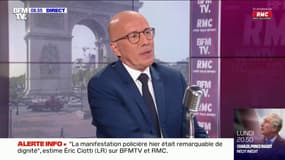 Eric Ciotti: "Celui qui touche à un uniforme doit dormir en prison le soir même"