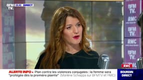 Violences conjugales: "Un mari qui frappe sa femme et qui la menace de mort est un danger pour ses enfants" (Marlène Schiappa)