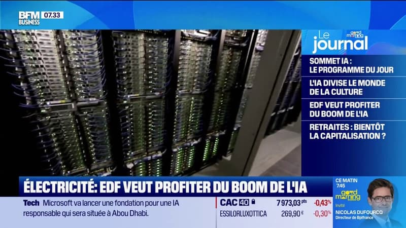 Électricité : EDF veut profiter du boom de l'IA