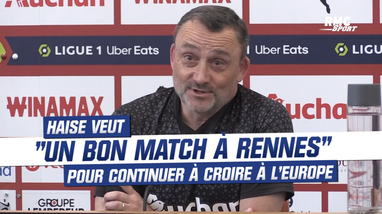 Haise veut "un bon match à Rennes" pour continuer à croire à l'Europe thumbnail