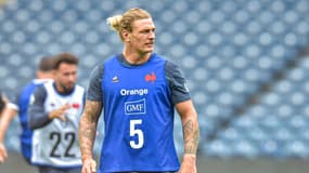Bastien Chalureau avec le XV de France en août 2023.