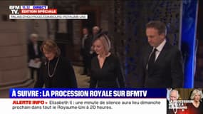 Royaume-Uni: Liz Truss, la Première ministre entre dans la cathédrale Saint-Gilles