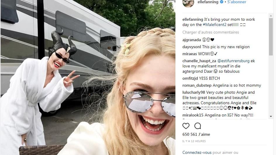 Elle Fanning et Angeline Jolie sur le tournage de Maléfique 2 Elle Fanning et Angeline Jolie sur le tournage de Maléfique 2
