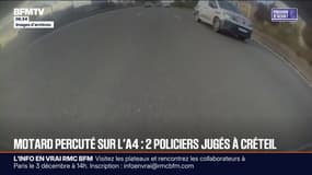 Motard percuté sur l'A4: les deux policiers jugés pour des faits de violence aggravée ce lundi
