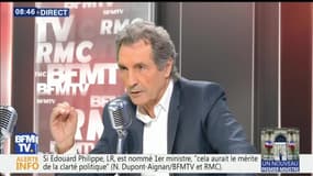 Nicolas Dupont-Aignan face à Jean-Jacques Bourdin en direct