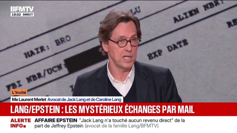 Compte offshore: "Jack Lang n'a touché aucun revenu direct", assure son avocat Laurent Merlet