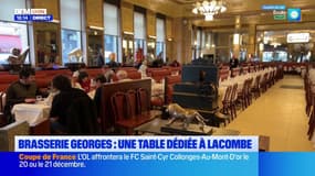 Bernard Lacombe a désormais une table à son nom à la Brasserie Georges