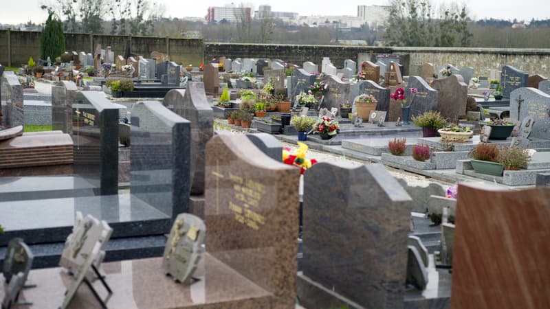 Le cimetière de Champlan, janvier 2015.