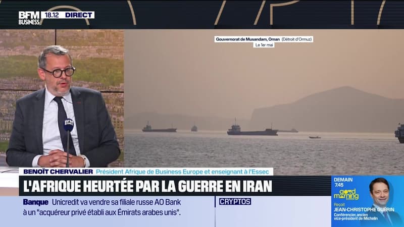 Benoît Chevalier (BusinessEurope) : L'Afrique heurtée par la guerre en Iran - 07/05